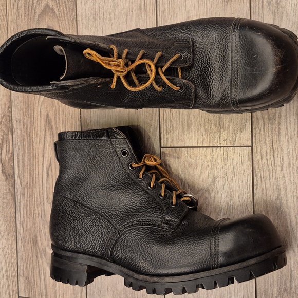 1950s British Military WW2 Era Leather Itshide Commando Sz 8 Mens Boots VTG RARE main image 5